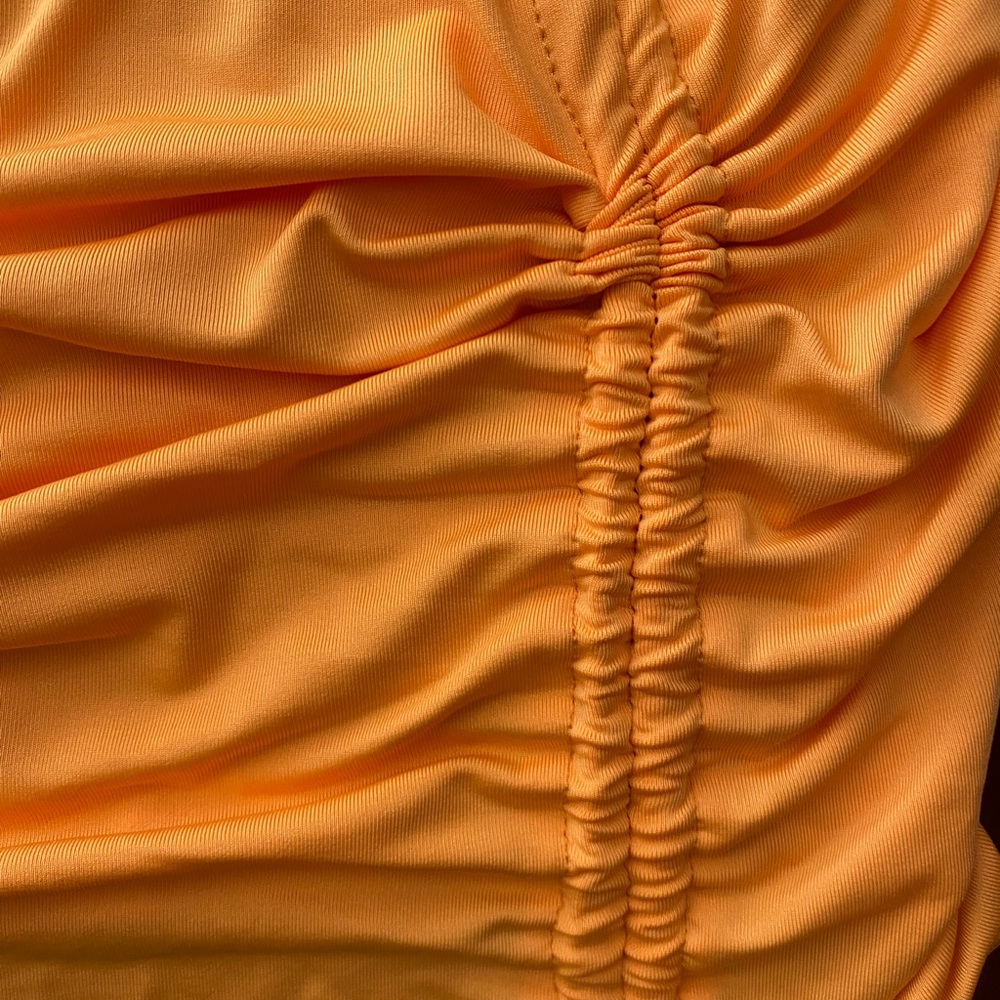Orange creamsicle mini dress
